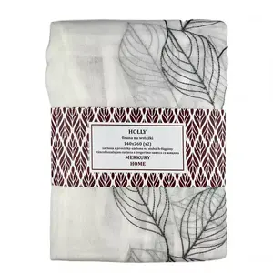Függöny ráncolószalagon Holly poliészter sötét szürke 140x260 Merkury Home II/22 kép