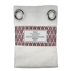 Függöny karikán Dolly poliészter ekrü 140x260 (x2) Merkury Home kép