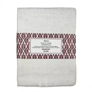 Függöny ráncolószalagon Ulla poliészter ekrü 140x260 Merkury Home II/22 kép