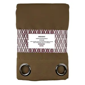 Függöny Present karikákkal 135x180 mustár Merkury Home kép