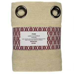 Sötétítő karikán Pure 135x250 ecrü Merkury Home kép