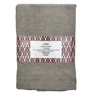 Függöny Pure ráncolószalagon 135x180 szürke Merkury Home kép