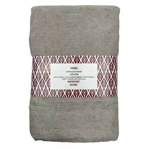 Függöny Pure ráncolószalagon 135x250 szürke Merkury Home kép