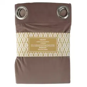 Sötétítő karikán Velvet 135x250 rózsaszín Merkury Home kép
