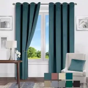 Függöny Velvet Karla 61 135x250 kék kép