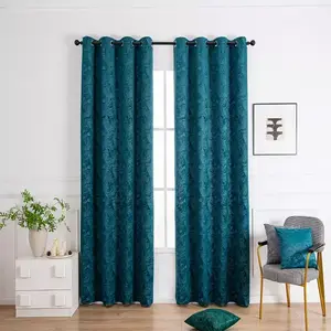 Sötétítő karikán Velvet PB2327/240G/M2/15 140x250 cm tengerkék kép