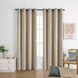 Függöny karikákon SOFI VET476/4/210GSM 140x250 cm bézs kép