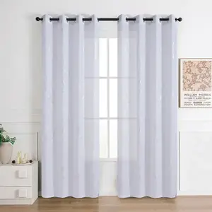 Függöny karikákon Lena silver RP499 140x245 kép