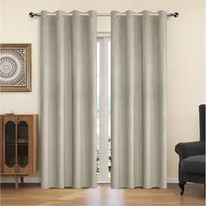 Függöny karikákkal YC11933/200G/113/140x250 cm világosszürke kép
