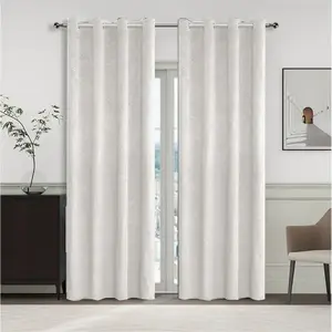 Függöny karikákkal YC11937/280G/01/140x250 cm krémszínű kép