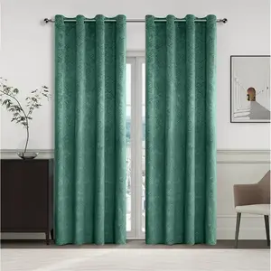 Függöny karikákkal YC11937/280G/07/140x250 cm zöld kép