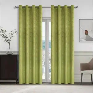 Függöny karikákkal YC11935/280G/08/140x250 cm zöld kép