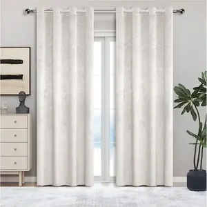 Függöny karikákkal YC11939/200G/112/140x250 cm krémszínű kép