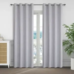 Függönyök karikákkal, KSENIA YC11867/280G/21/140x250 szürke kép