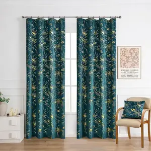Függöny ráncoló szalagon INESS 2504-4/210GSM 140x250 türkiz kép