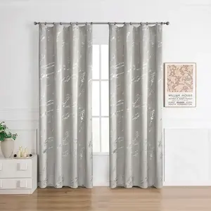 Függöny ráncoló szalagon VELVI 2504-7/210GSM 140x250 szürke kép