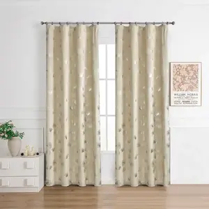 Függöny ráncoló szalagon GINKO RQ-015/210GSM 140x250 bézs kép