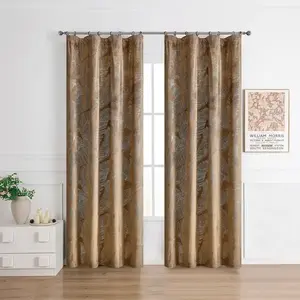 Függöny ráncoló szalagon MOLLY RQ-198/210GSM 140x250 barna kép