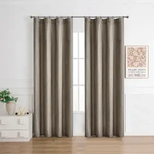 Függöny ráncoló szalagon NORI 005/185GSM 140x250 barna kép