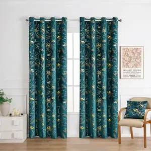 Függöny fémkarikával INESS 2504-4/210GSM 140x250 türkiz kép