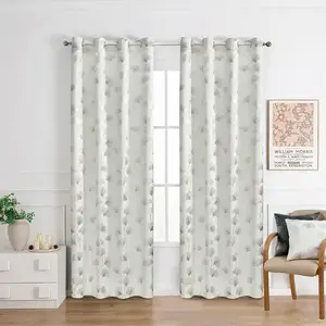 Ginko függöny RQ-015/210GSM 140x250 krém kép