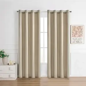 Függöny fémkarikával NORI 008/165GSM 140x250 bézs kép