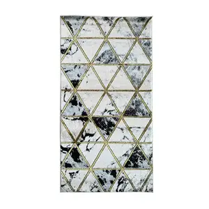 Szőnyeg Frisee Diamond 1, 33/1, 9 C0075 fekete/arany kép