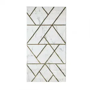 Szőnyeg Frisee Diamond 2, 0/2, 9 A0052 fehér/arany kép