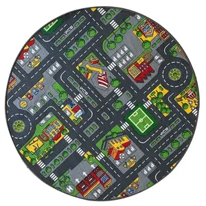 Szőnyeg Kids City 1, 33/1, 33 kerek szürke kép