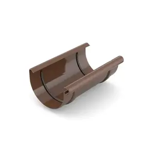 BRYZA PVC Ereszcsatorna összekötő idom 75 mm barna kép