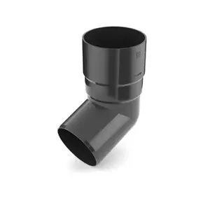 BRYZA Lefolyó könyök 63 mm, műanyag, grafit kép