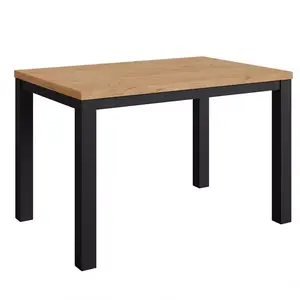 Asztal Oskar d120 fekete/craft kép