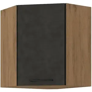 Konyhaszekrény VIGO GRAFIT MAT 60X60 GN-72 2F (45°) kép