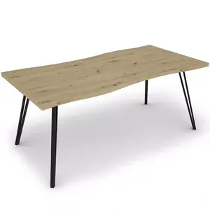 Asztal Log TB 90x180 artisan/fekete kép