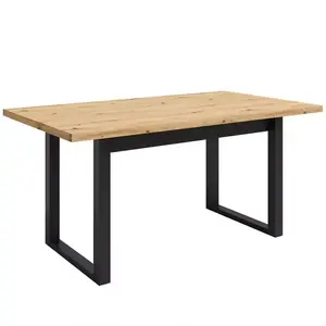 Asztal Max Tölgy Artisan / Fekete Mat 160x90 kép