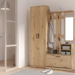 Előszobafa NIKO nikd01-d78 tölgy artisan kép