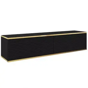 Szekrény RTV Oro 135 MDF fekete kép