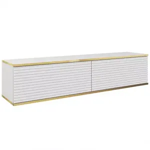 Szekrény RTV Oro 135 MDF fehér kép