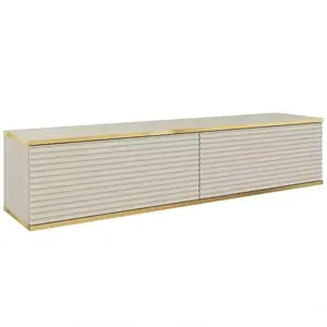 Szekrény RTV Oro 135 MDF bézs kép