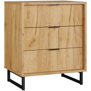 Komód Konor 60 3s D.Craft Aranysárga kép