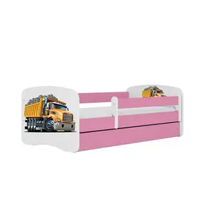 Gyermekágy Babydreams+Sz+M rózsaszín 80x160 teherautó kép