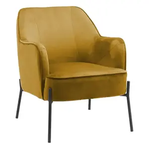 Fotel Bob WX-2924 Yellow Velvet 20 kép