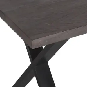 Asztallap fekete TT SW504 9543 140x80 cm szürke kép