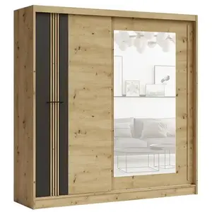 Szekrény Molto ML-200 artisan/fekete kép
