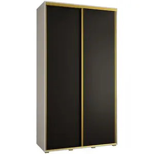 Szekrény 45 Canaris 1 140 fehér/fekete/gold kép