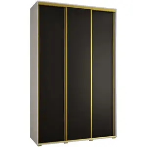 Szekrény 45 Canaris 1 160 fehér/fekete/gold kép