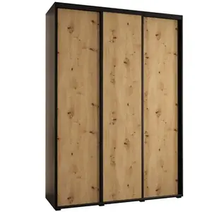 Szekrény 45 Canaris 1 180 fekete/artisan/fekete kép