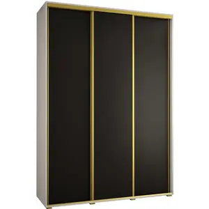 Szekrény 45 Canaris 1 190 fehér/fekete/gold kép