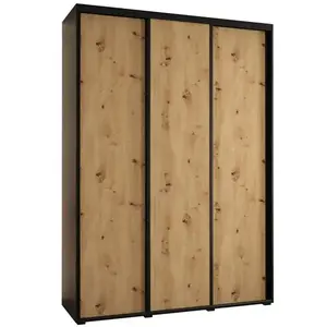 Szekrény 45 Canaris 1 190 fekete/artisan/fekete kép