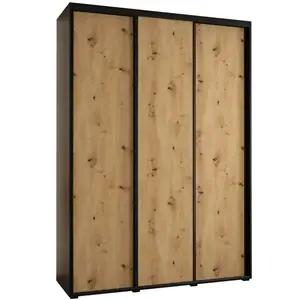 Szekrény 45 Canaris 1 200 fekete/artisan/fekete kép